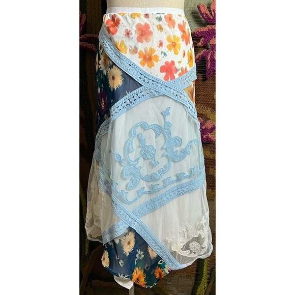 Anthropologie Printed Mermaid Maxi Skirt LP - Picture 14 of 16